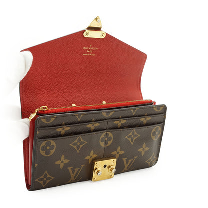 Monogram Portefeuille Pallas Cherry Red Long Wallet