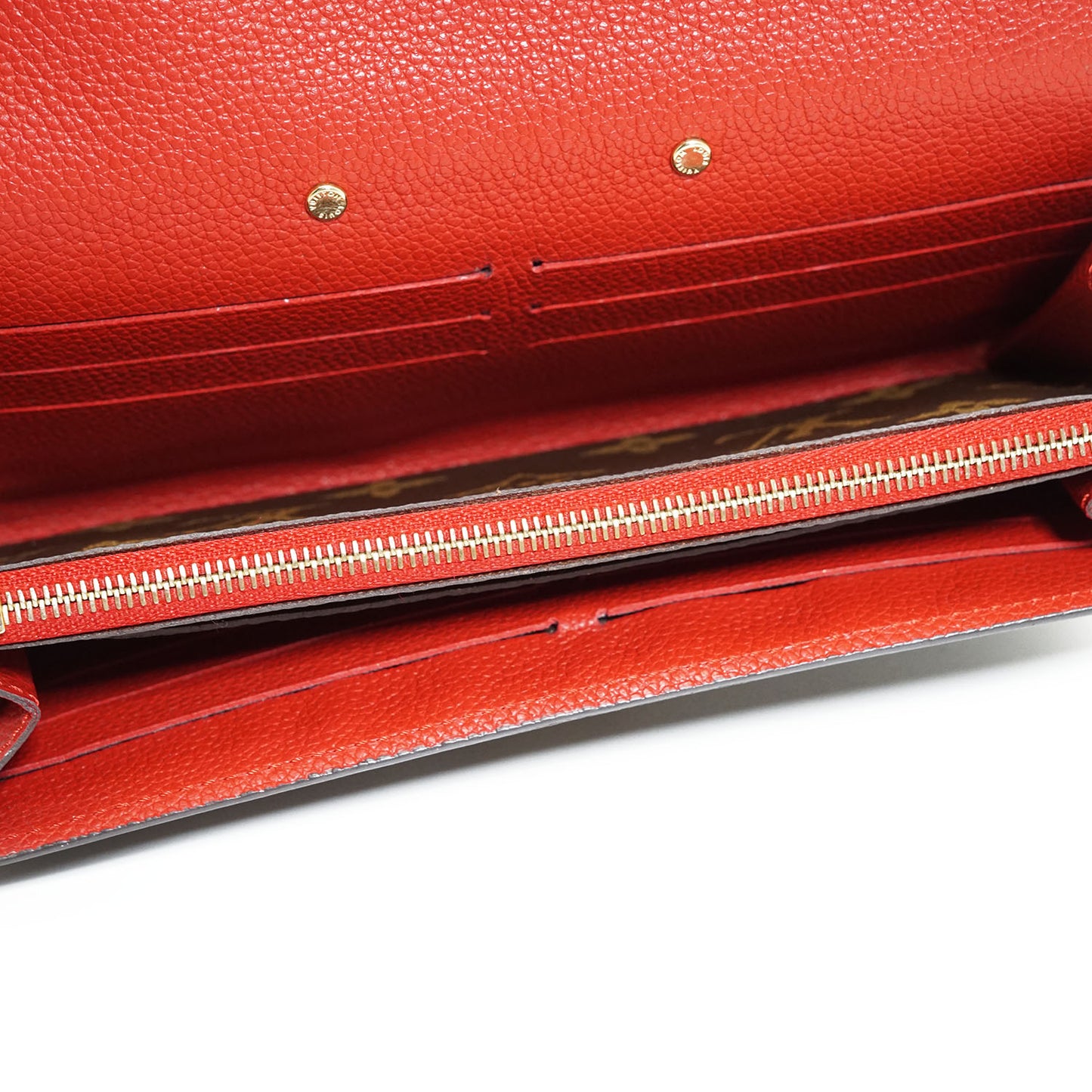 Monogram Portefeuille Pallas Cherry Red Long Wallet