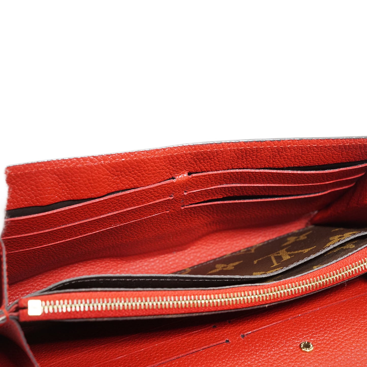 Monogram Portefeuille Pallas Cherry Red Long Wallet