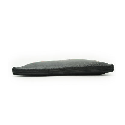 Interlocking GG Grained Leather Sherry Line Clutch