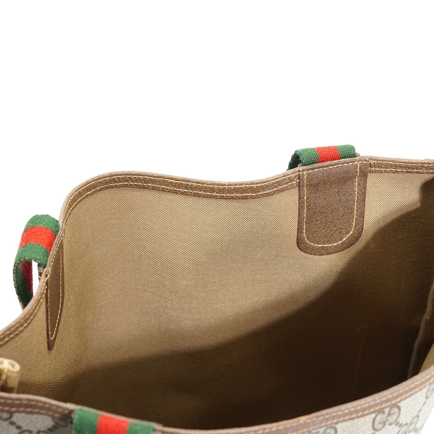 Vintage GG Supreme Coated Canvas Sherry Line Front Pocket Tote
