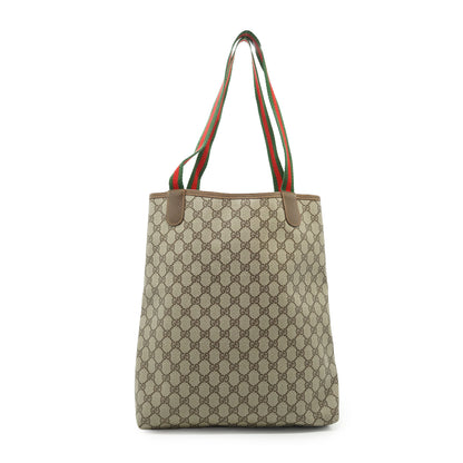 Vintage GG Supreme Coated Canvas Sherry Line Front Pocket Tote