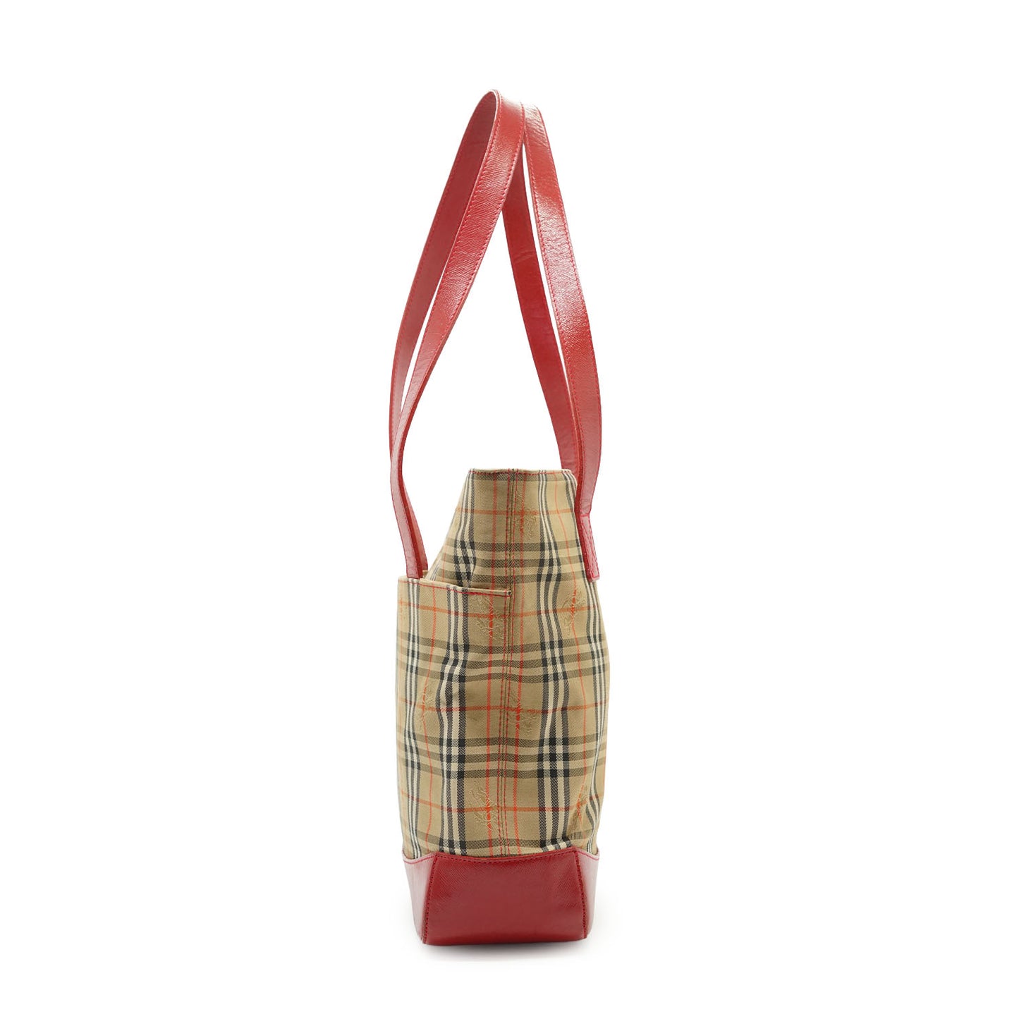 Vintage Haymarket Nova Check Canvas Leather Tote