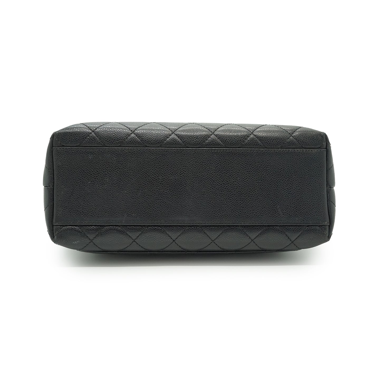 Caviar Skin Matelasse Kelly Flap Top Handle Bag