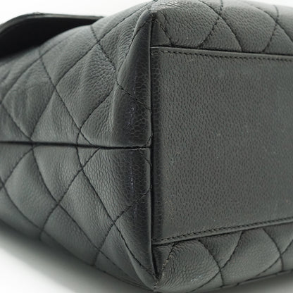 Caviar Skin Matelasse Kelly Flap Top Handle Bag