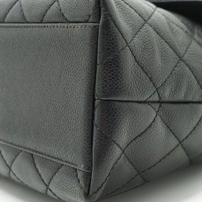 Caviar Skin Matelasse Kelly Flap Top Handle Bag