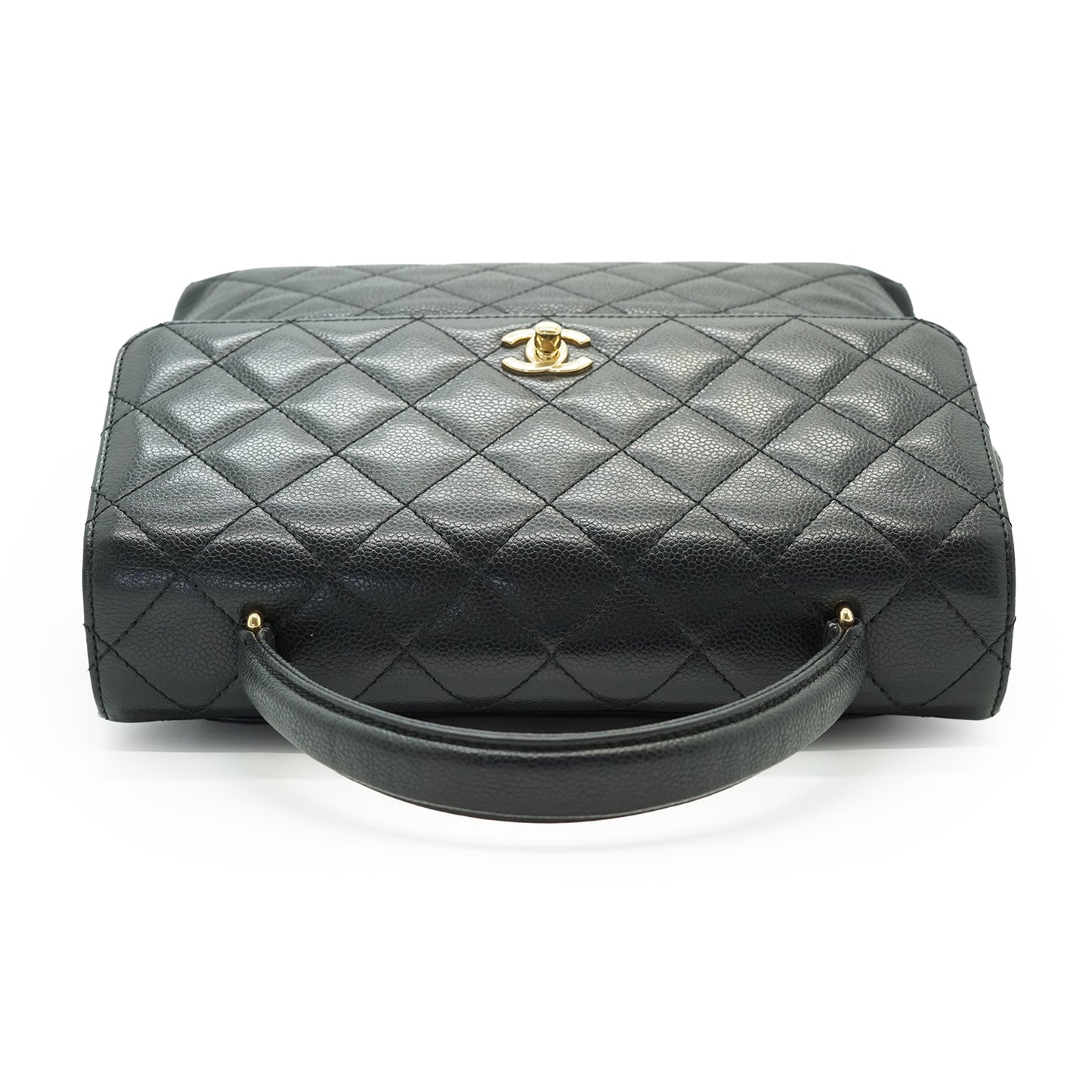 Caviar Skin Matelasse Kelly Flap Top Handle Bag