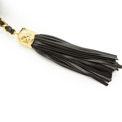 CC Lambskin Matelasse Tassel Chain Shoulder Camera Bag