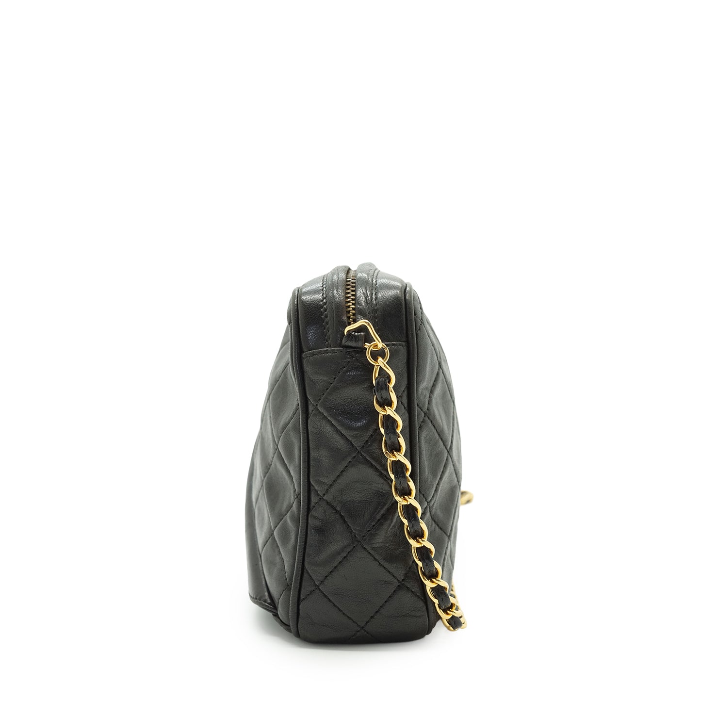 CC Lambskin Matelasse Tassel Chain Shoulder Camera Bag