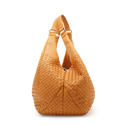 Intrecciato Woven Nappa Campana Hobo Large