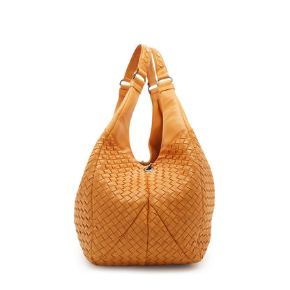 Intrecciato Woven Nappa Campana Hobo Large