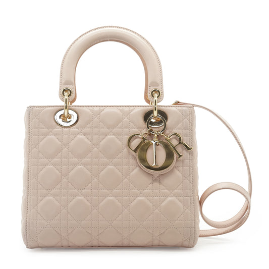 Lady Dior Medium Cannage Lambskin