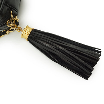 Vintage CC Lambskin Fringe Chain Shoulder Camera Bag