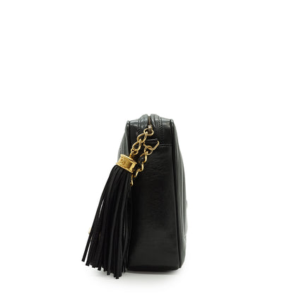 Vintage CC Lambskin Fringe Chain Shoulder Camera Bag