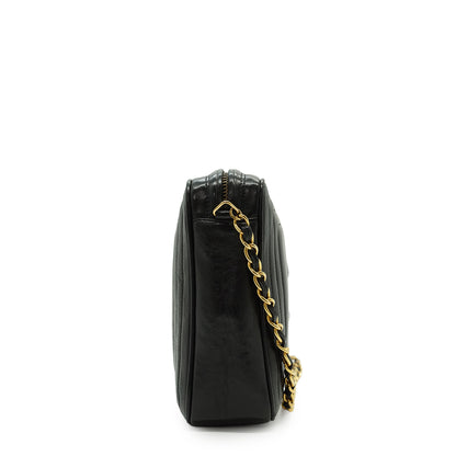 Vintage CC Lambskin Fringe Chain Shoulder Camera Bag