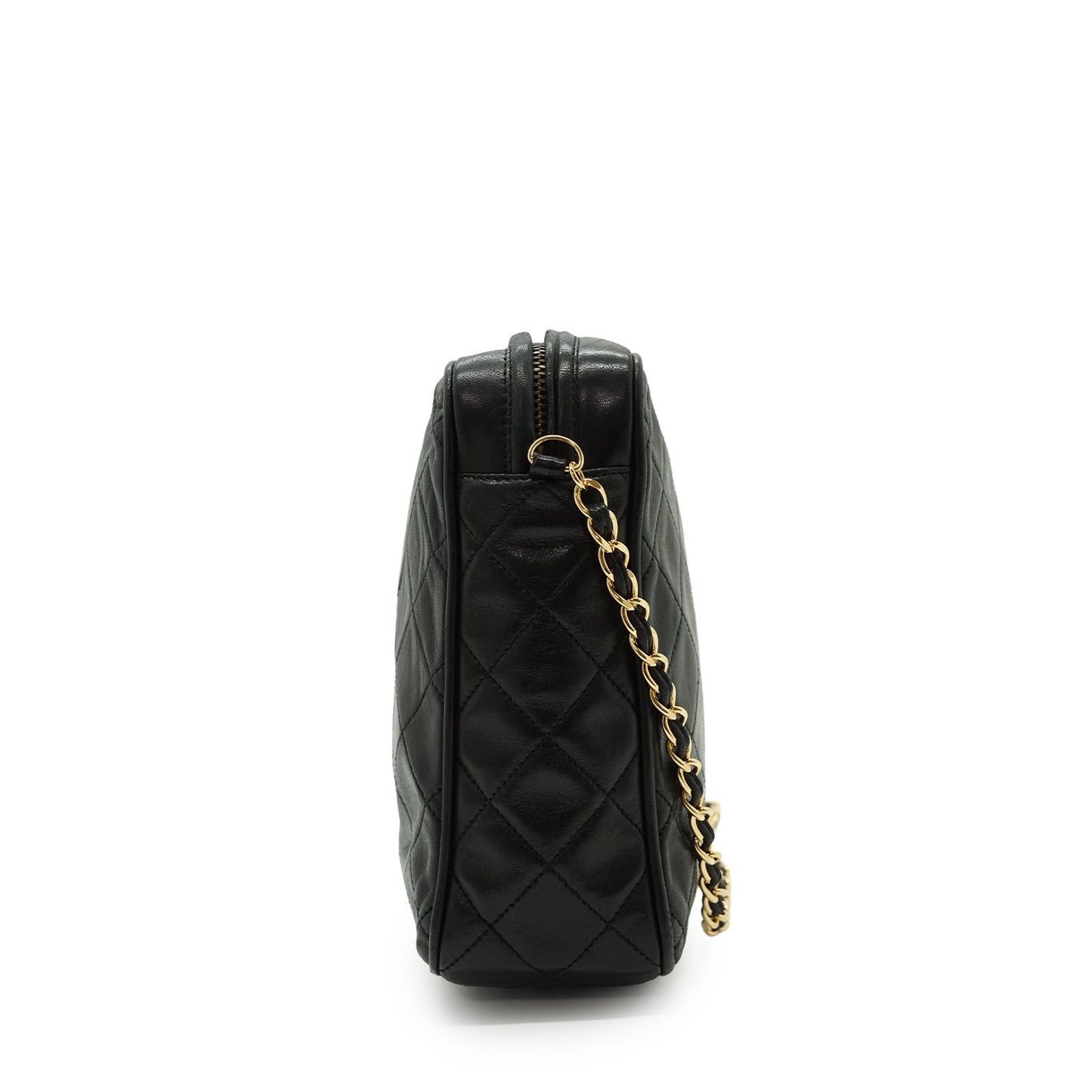 CC Lambskin Matelasse Fringe Chain Shoulder Camera Bag