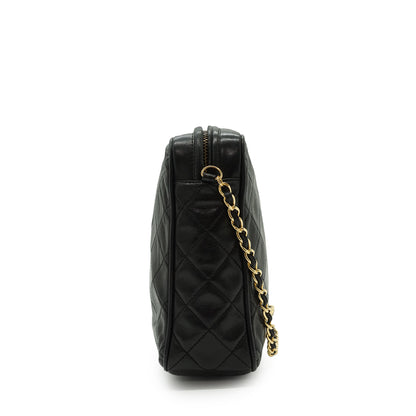 CC Lambskin Matelasse Fringe Chain Shoulder Camera Bag