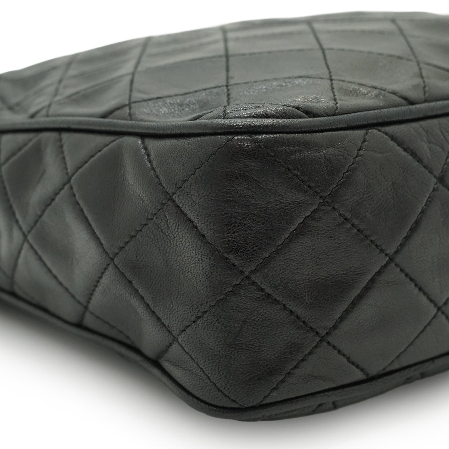 CC Lambskin Matelasse Fringe Chain Shoulder Camera Bag