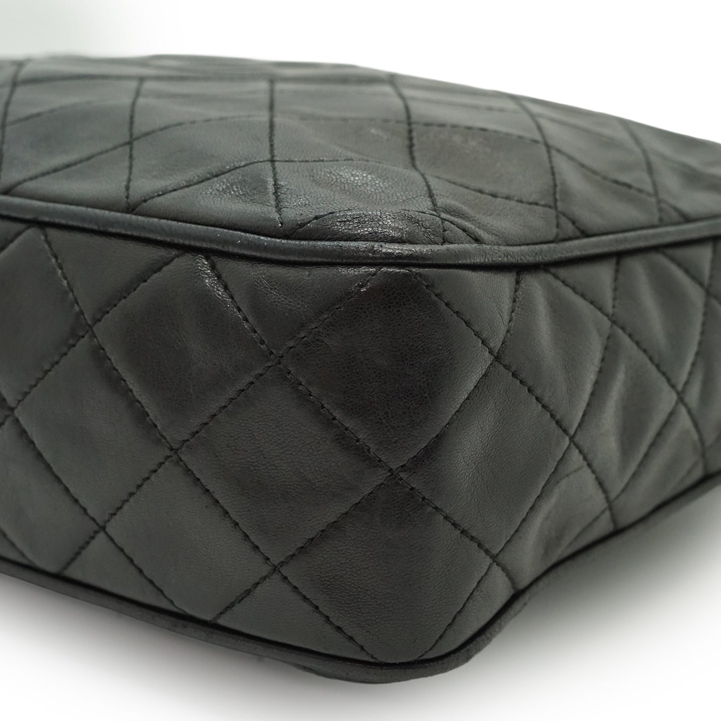 CC Lambskin Matelasse Fringe Chain Shoulder Camera Bag