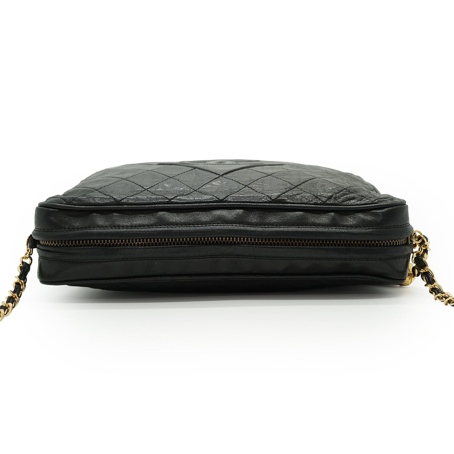 CC Lambskin Matelasse Fringe Chain Shoulder Camera Bag