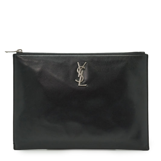 YSL Zip Clutch