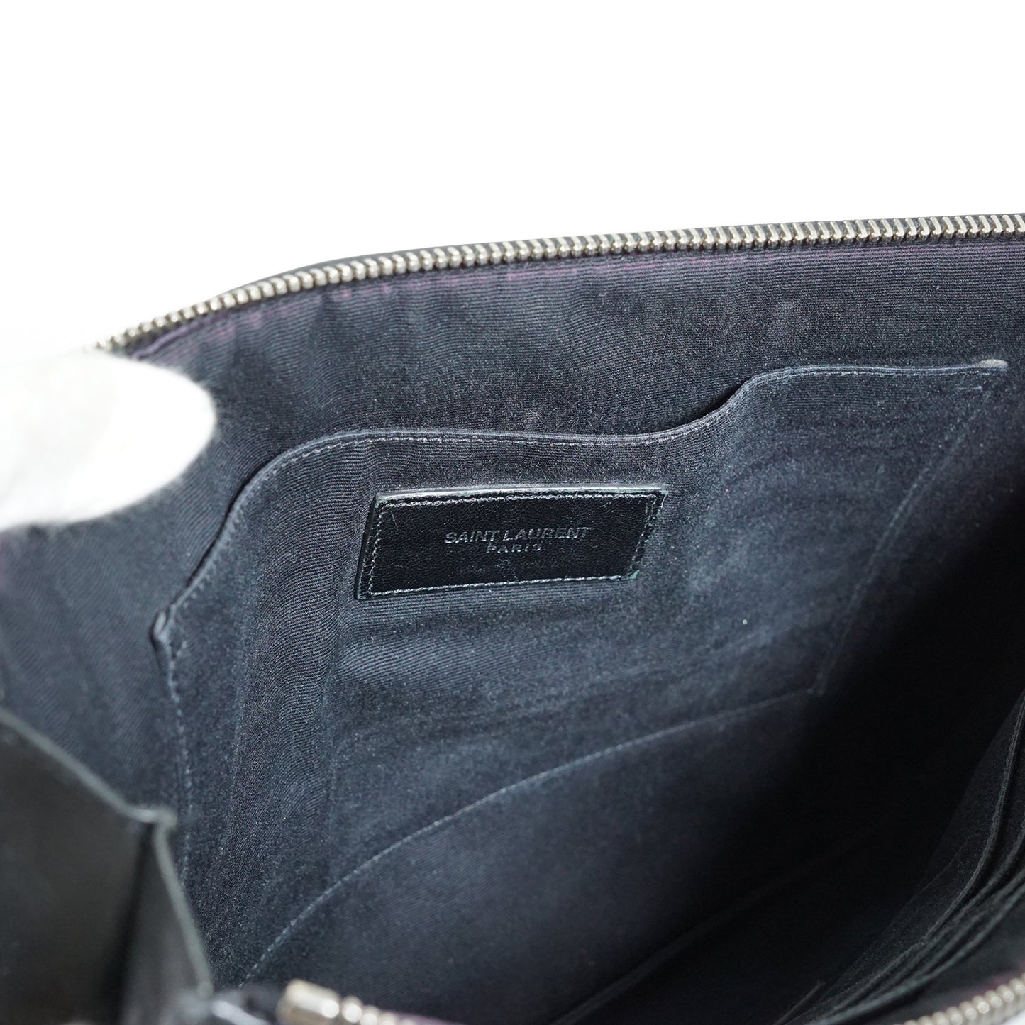 YSL Zip Clutch