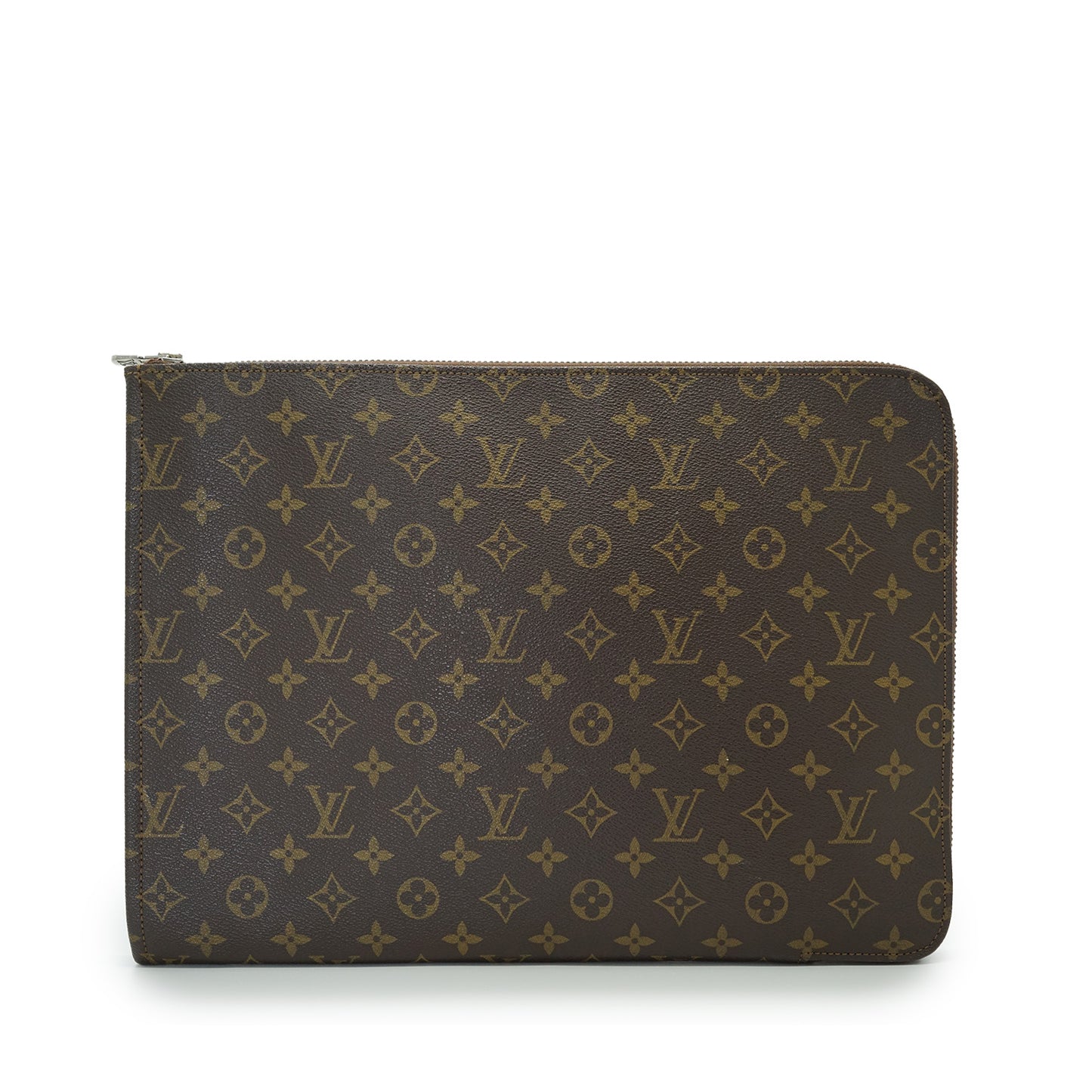 Vintage Monogram Poche Documents Business Clutch Bag