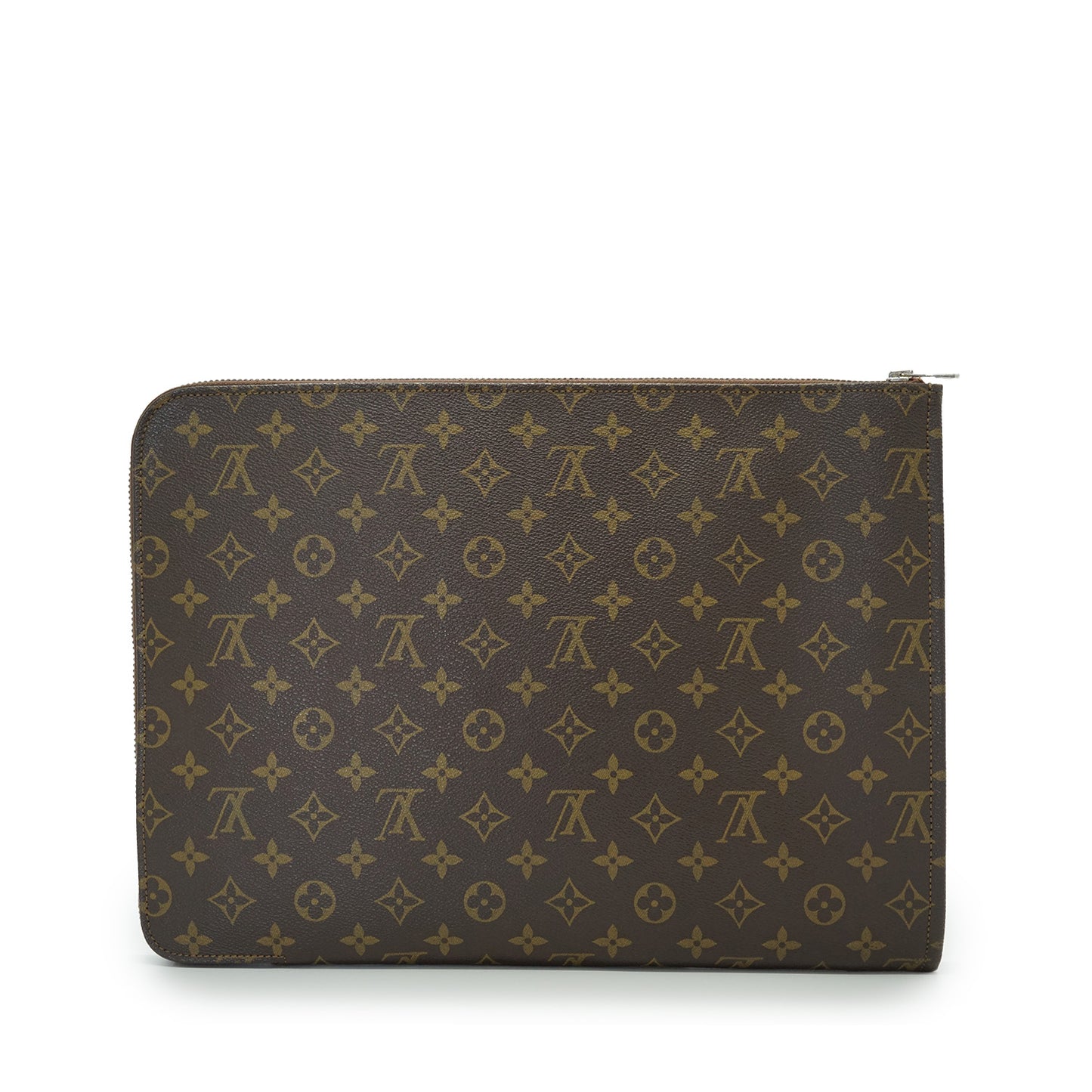 Vintage Monogram Poche Documents Business Clutch Bag