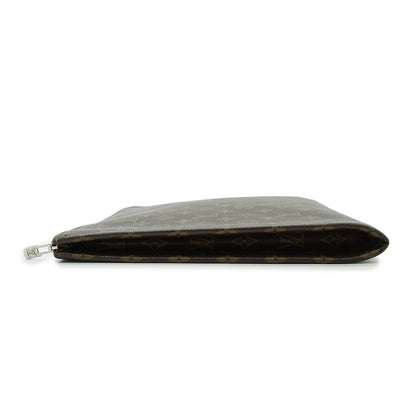 Vintage Monogram Poche Documents Business Clutch Bag