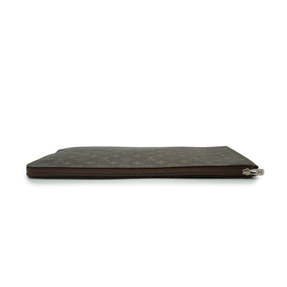 Vintage Monogram Poche Documents Business Clutch Bag