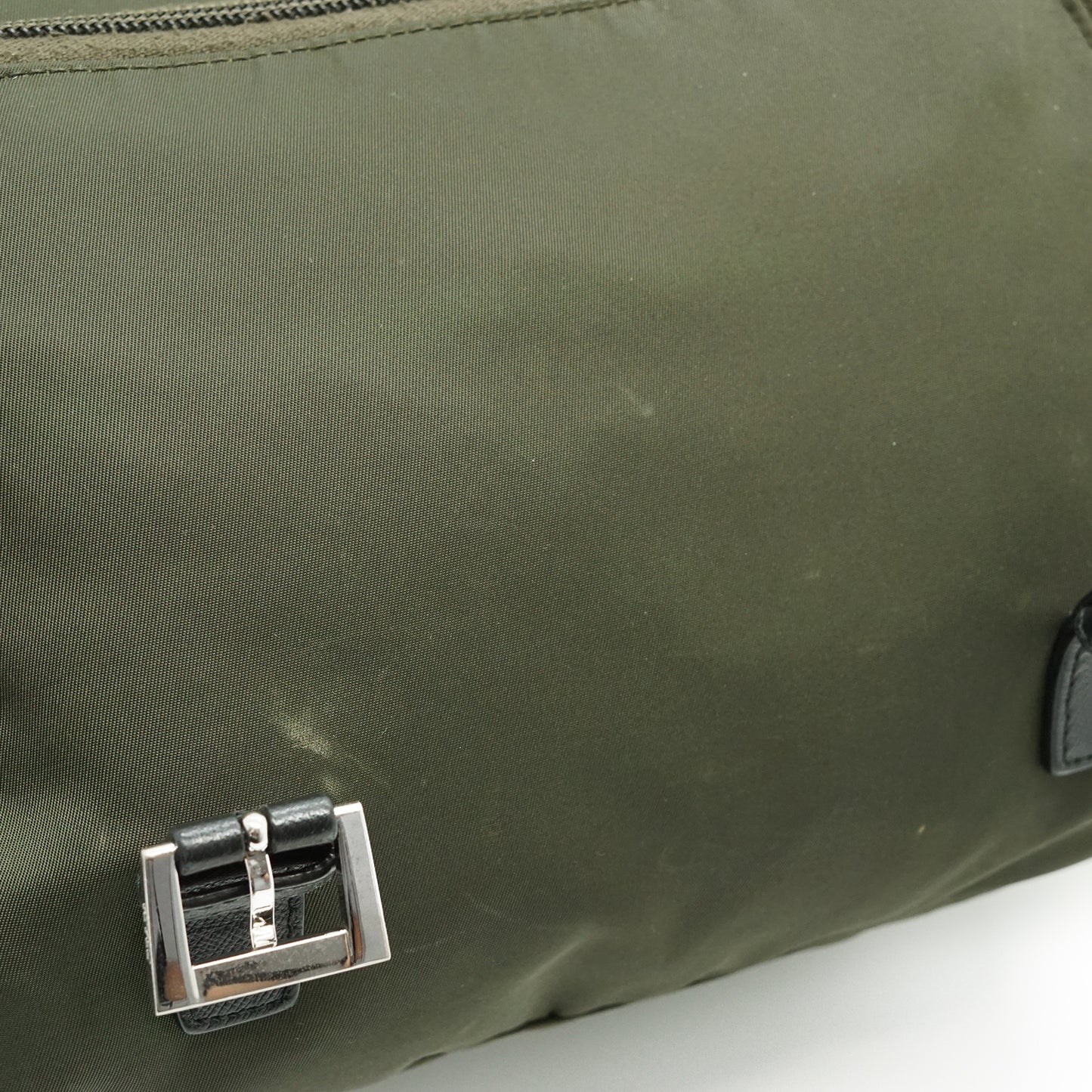Nylon Leather Messenger Bag