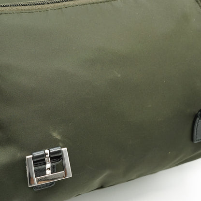 Nylon Leather Messenger Bag