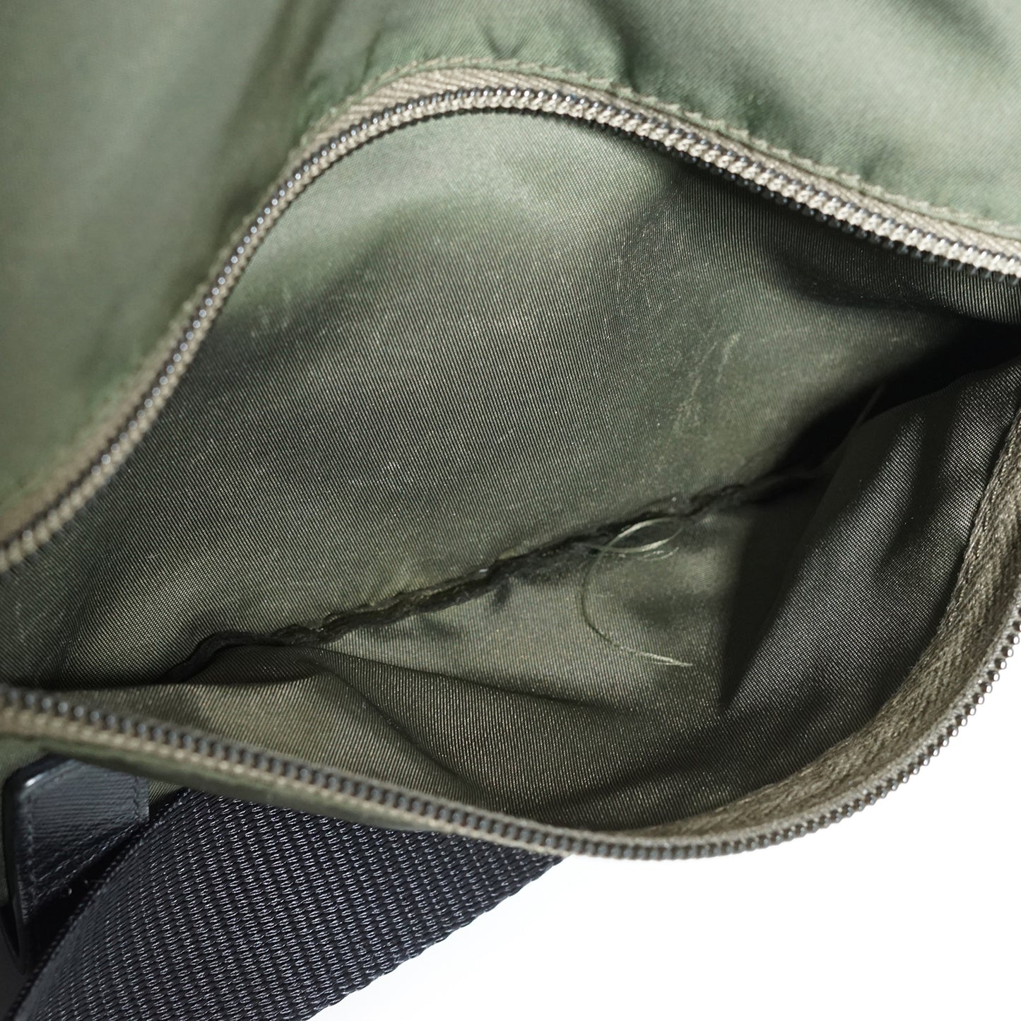 Nylon Leather Messenger Bag