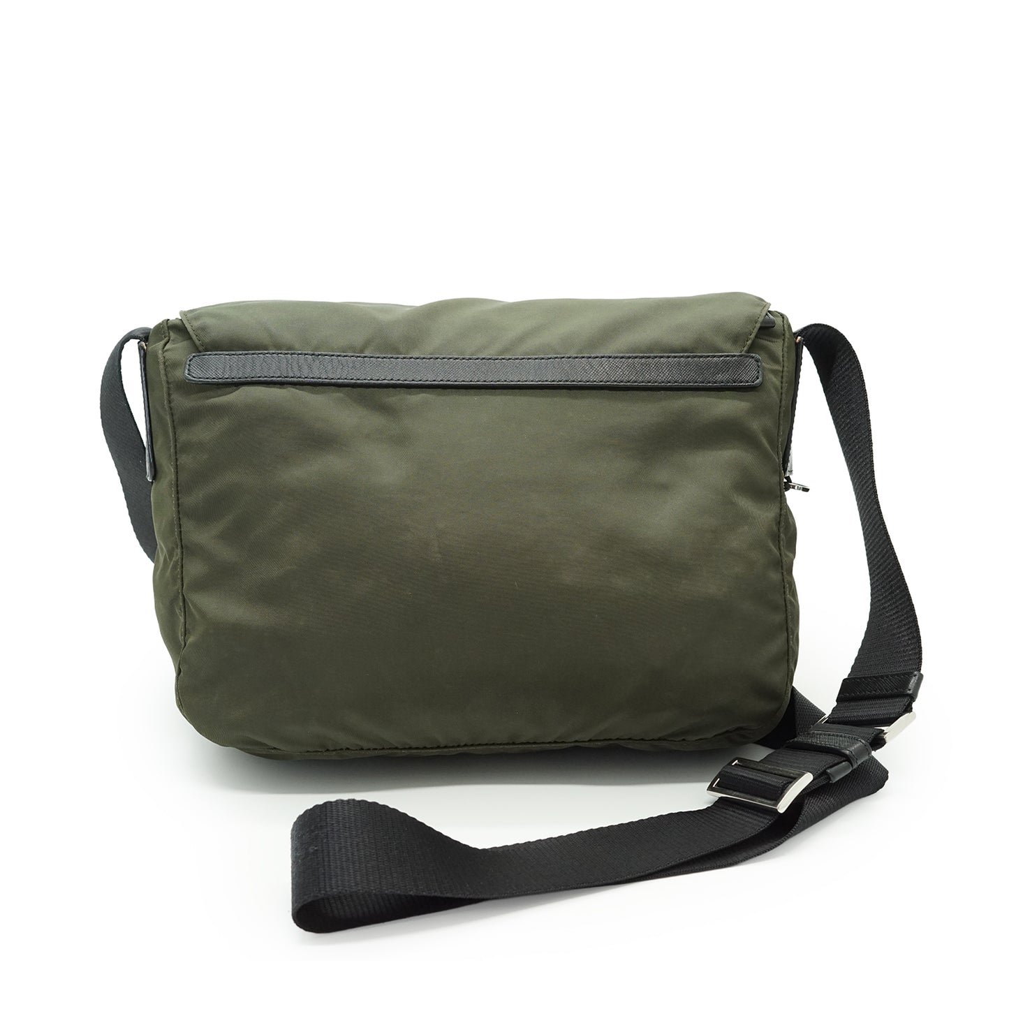 Nylon Leather Messenger Bag