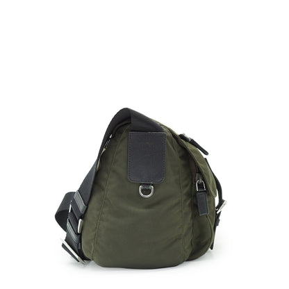 Nylon Leather Messenger Bag