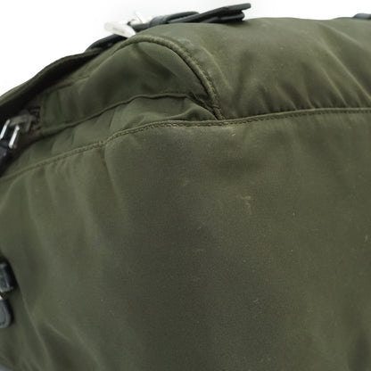 Nylon Leather Messenger Bag