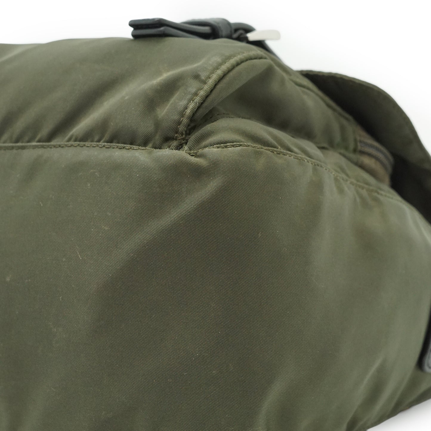 Nylon Leather Messenger Bag