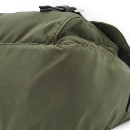 Nylon Leather Messenger Bag