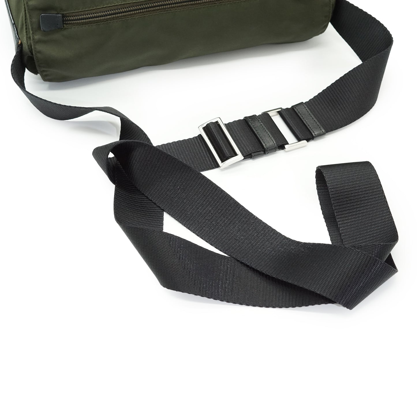 Nylon Leather Messenger Bag