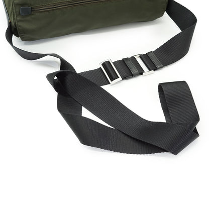 Nylon Leather Messenger Bag