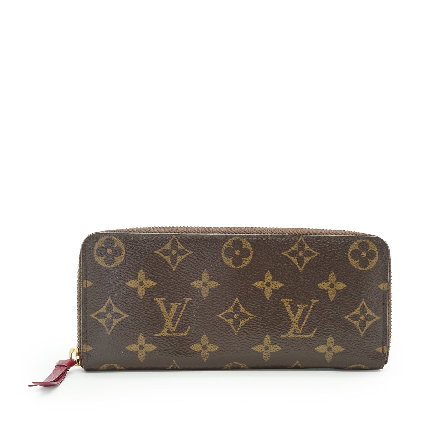 Monogram Portefeuille Clemence Fuchsia Long Wallet