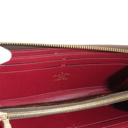 Monogram Portefeuille Clemence Fuchsia Long Wallet