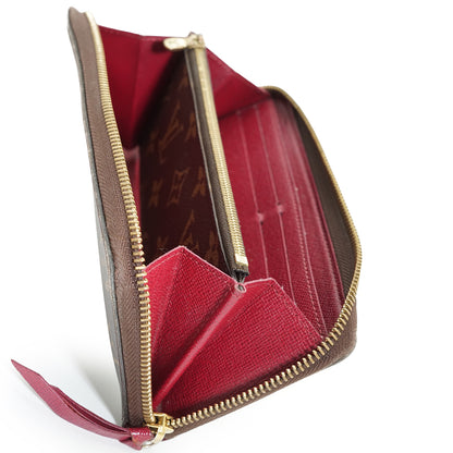 Monogram Portefeuille Clemence Fuchsia Long Wallet