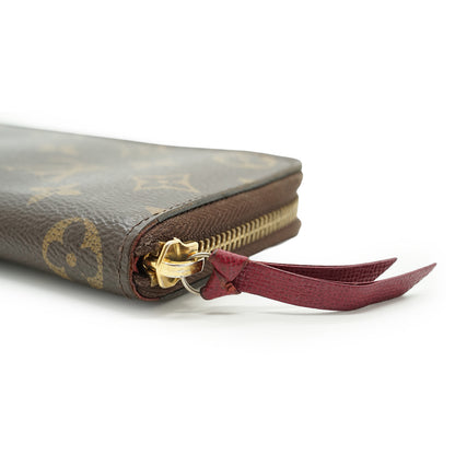 Monogram Portefeuille Clemence Fuchsia Long Wallet