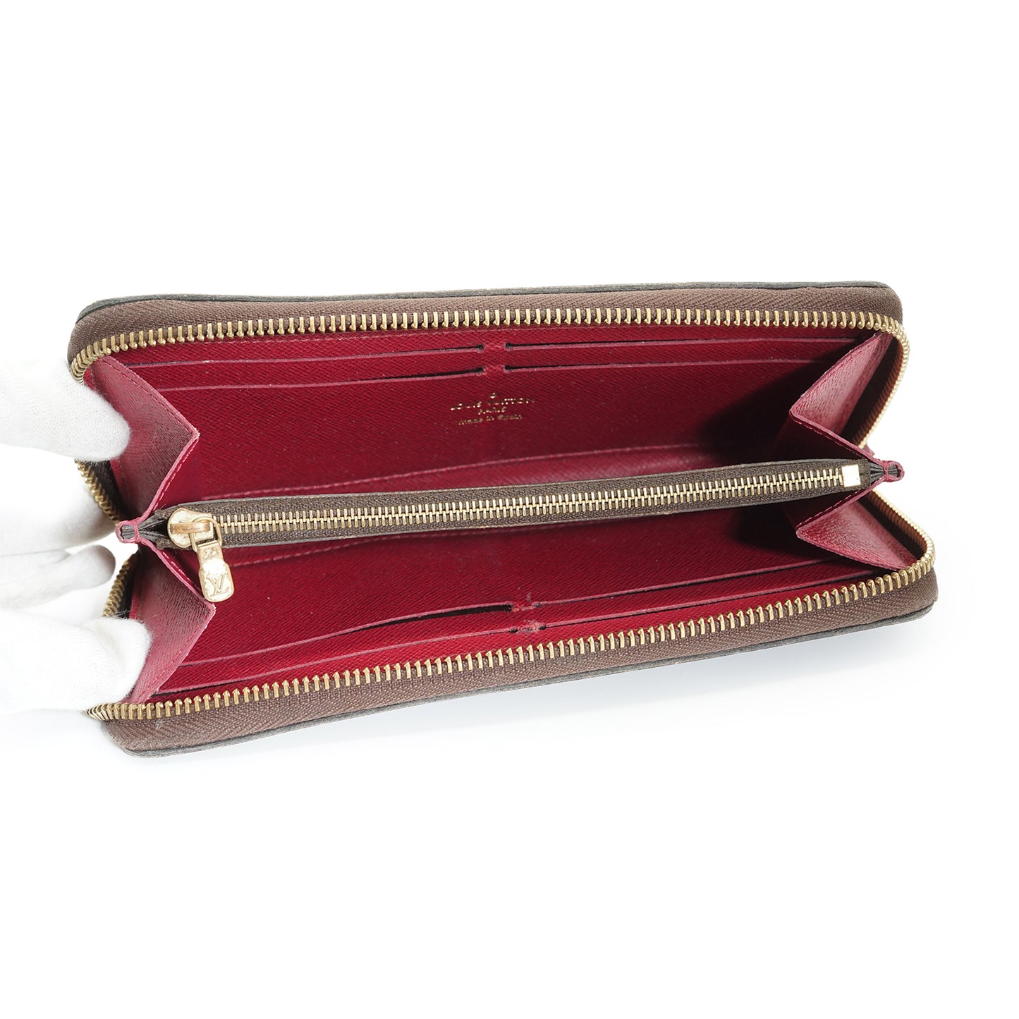 Monogram Portefeuille Clemence Fuchsia Long Wallet