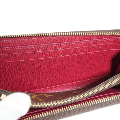 Monogram Portefeuille Clemence Fuchsia Long Wallet