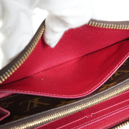 Monogram Portefeuille Clemence Fuchsia Long Wallet