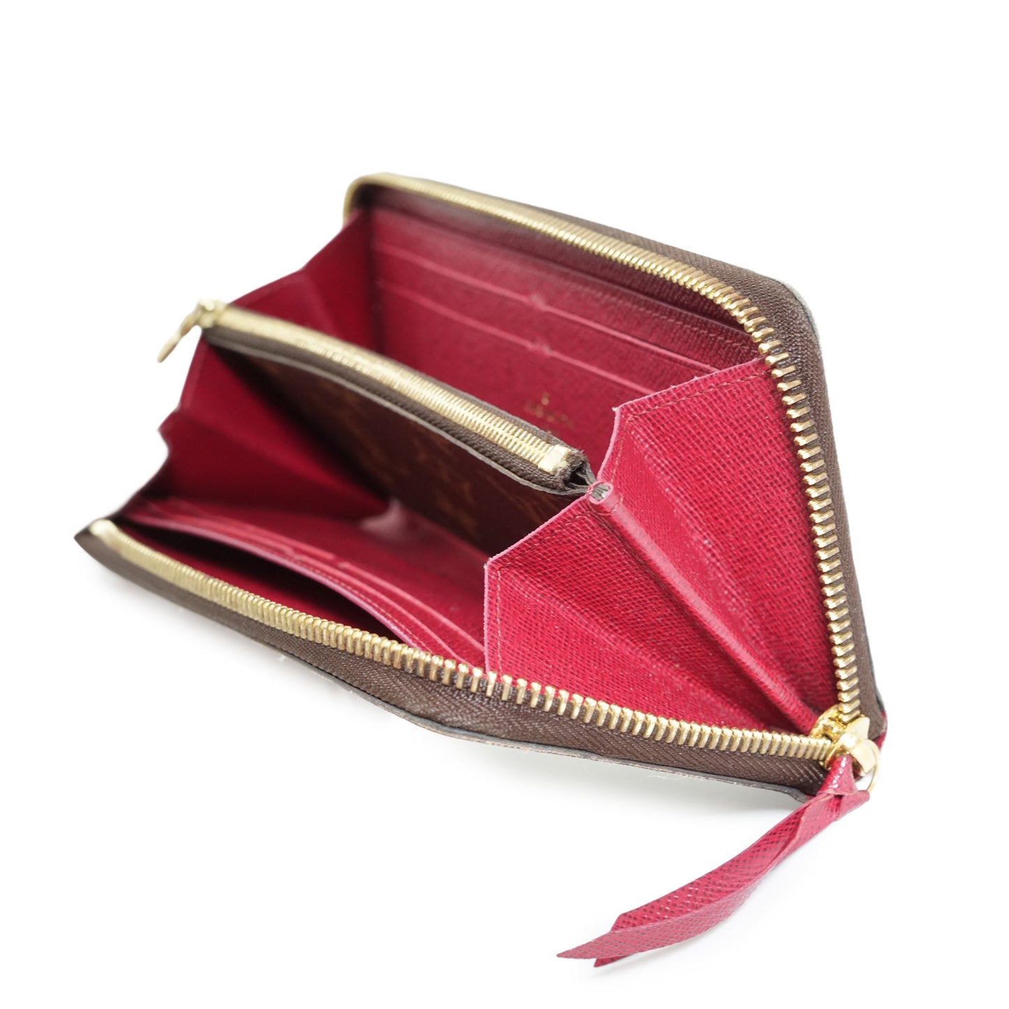 Monogram Portefeuille Clemence Fuchsia Long Wallet