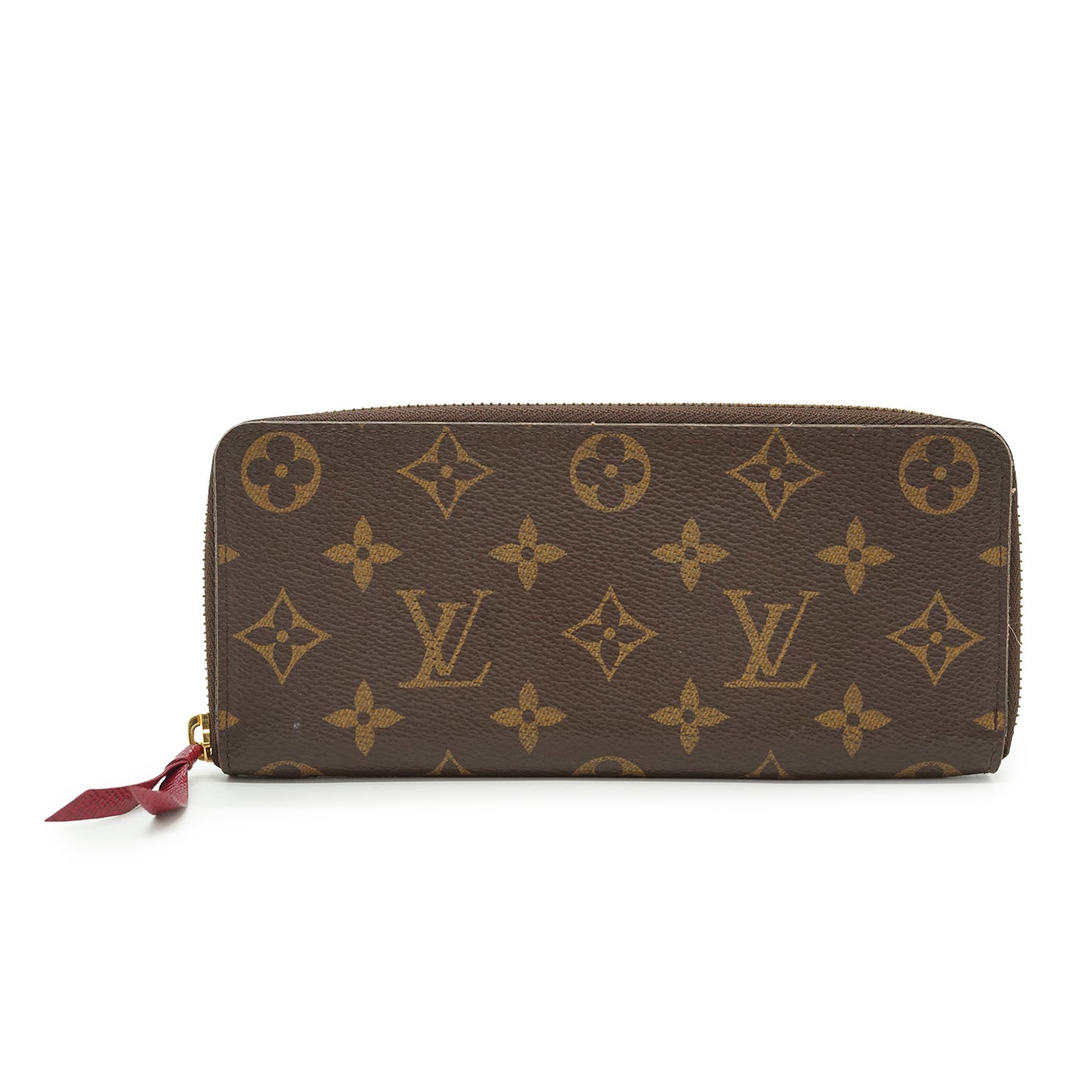 Monogram Portefeuille Clemence Fuchsia Long Wallet