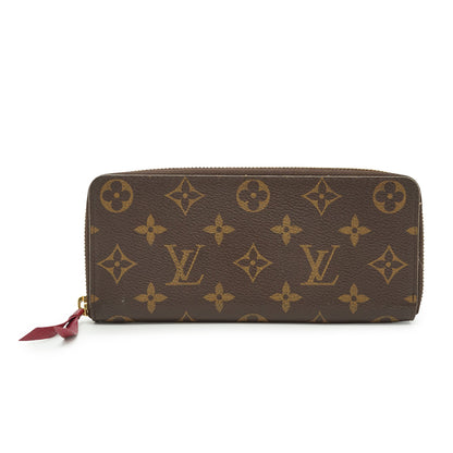 Monogram Portefeuille Clemence Fuchsia Long Wallet